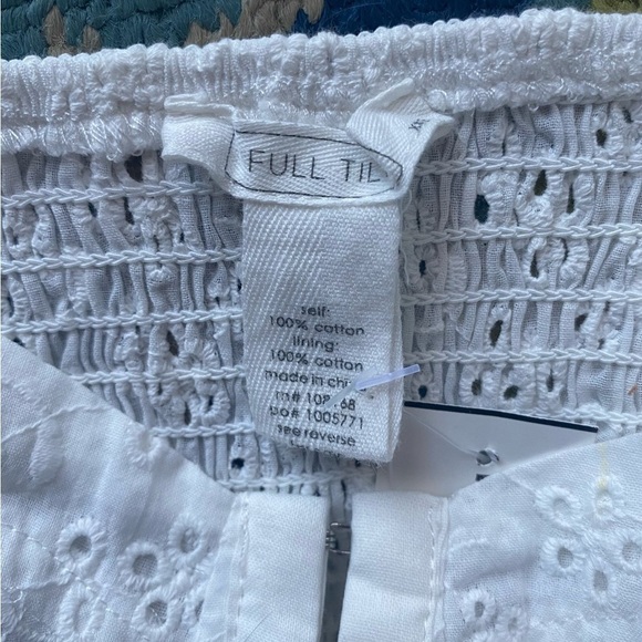 NWT-TILLYS-FULL TILT-WHITE EYELET CORSET TOP-SIZE XXS - Picture 4 of 4